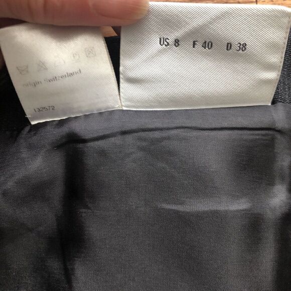 Akris Punto Wool Trouser Straight Leg pants sz 8 Preppy Minimalist Academia - Picture 12 of 12